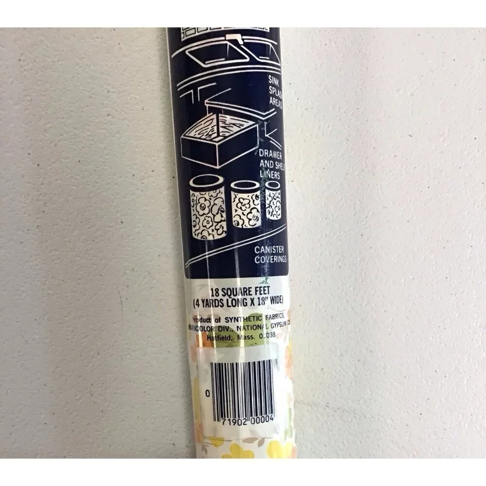 Vintage New Magic Cover Contact Paper Roll 18 Square Feet 💛